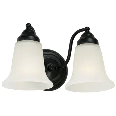 Capital Lighting Brady 2 Light Vanity 12" Matte Black
