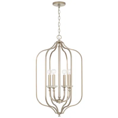 Capital Lighting Breigh 4 Light Foyer Brushed Champagne In Gold