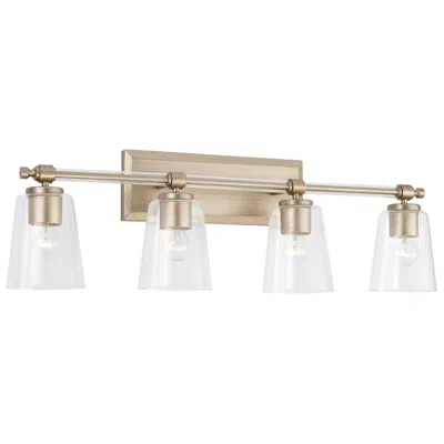 Capital Lighting Breigh 4 Light Vanity Brushed Champagne In Multi