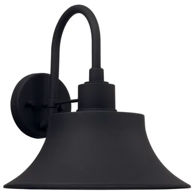 Capital Lighting Brock 13 1/4" High Black Metal Downbridge Outdoor Wall Light