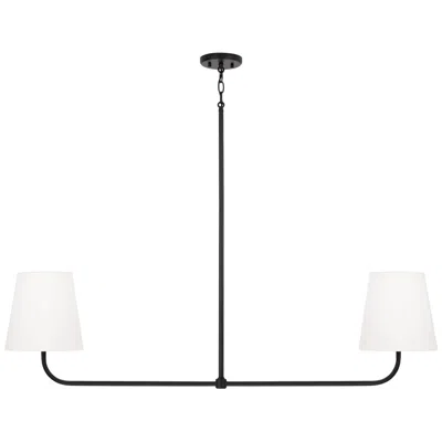 Capital Lighting Brody 2 Light Linear Chandelier 50" Matte Black
