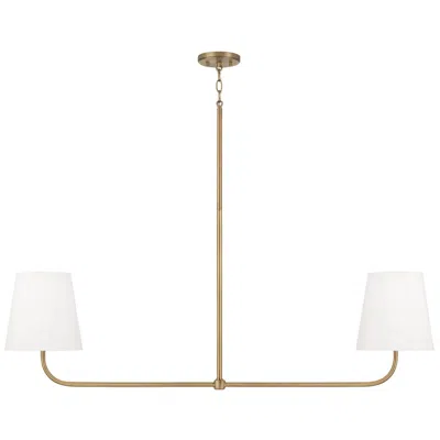 Capital Lighting Brody 50" Wide Aged Brass Kitchen Island Light
