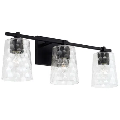 Capital Lighting Burke 3 Light Vanity 24" Matte Black