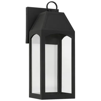 Capital Lighting Burton 1 Light Outdoor Led Wall Lantern 6" Black