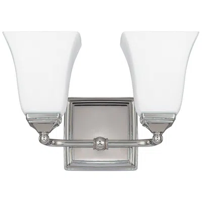 Capital Lighting Cade 2 Light Vanity 12.5" Polished Nickel