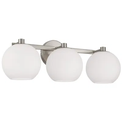 Capital Lighting Capital Ansley 22 3/4"w Brushed Nickel 3-light Bath Light