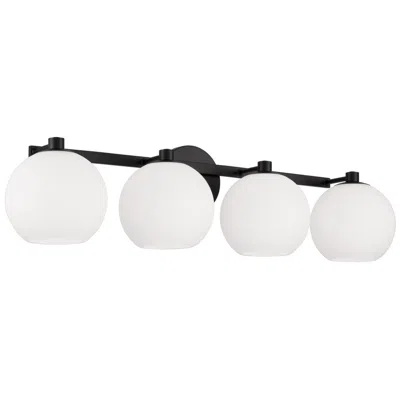 Capital Lighting Capital Ansley 31" Wide Matte Black 4-light Bath Light