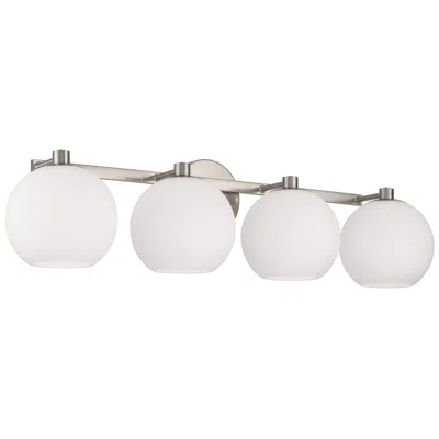 Capital Lighting Capital Ansley 31"w Brushed Nickel 4-light Vanity Bath Light