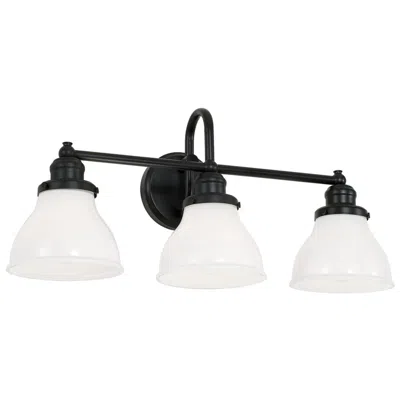Capital Lighting Capital Baxter 24 1/4" Wide Matte Black 3-light Bath Light