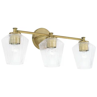 Capital Lighting Capital Beau 24" Wide Aged Brass 3-light Vanity Bath Light