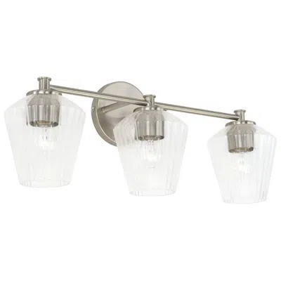 Capital Lighting Capital Beau 24"w Brushed Nickel 3-light Vanity Bath Light