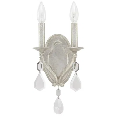 Capital Lighting Capital Blakely 12 1/2"h Antique Silver 2-light Wall Sconce