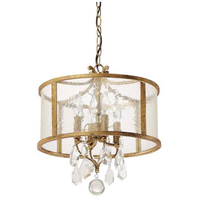 Capital Lighting Capital Blakely 15" Wide Antique Gold 4-light Pendant