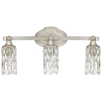 Capital Lighting Capital Blakely 20 1/2"w 3-light Matte Silver Bath Light In Gray