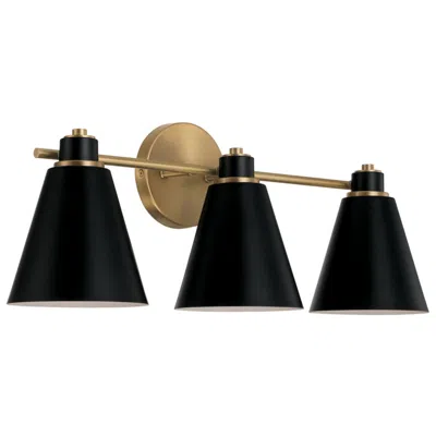 Capital Lighting Capital Bradley 24" Wide Aged Brass 3-light Bath Light