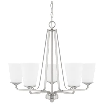 Capital Lighting Capital Braylon 26 1/4"w Brushed Nickel 5-light Chandelier