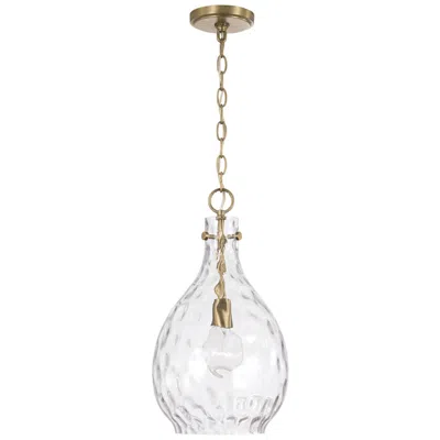 Capital Lighting Capital Brentwood 9 3/4" Wide Aged Brass Mini Pendant
