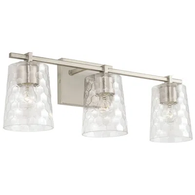 Capital Lighting Capital Burke 24" Wide Brushed Nickel 3-light Bath Light