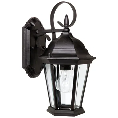 Capital Lighting Capital Carriage House 16" High Black Outdoor Wall Light