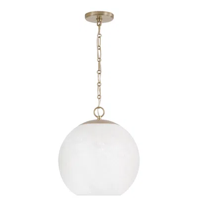 Capital Lighting Capital Cleo 13 1/2" Wide Matte Brass Globe Pendant Light