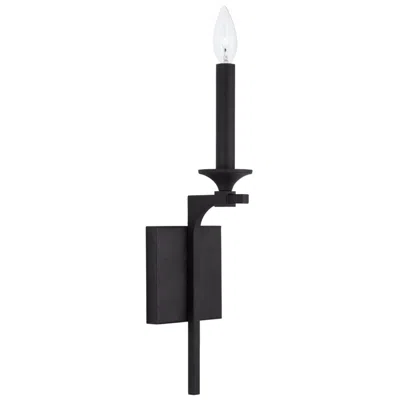 Capital Lighting Capital Clint 17" High Black Iron Wall Sconce