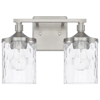 Capital Lighting Capital Colton 10" High Brushed Nickel 2-light Wall Sconce