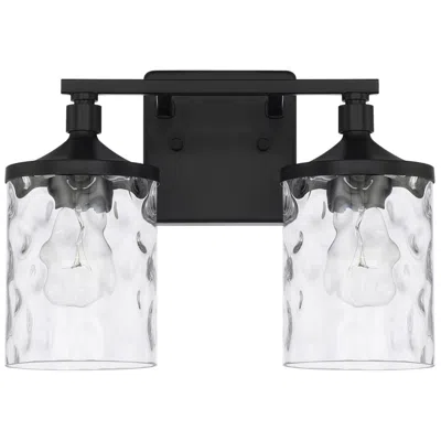 Capital Lighting Capital Colton 10" High Matte Black 2-light Wall Sconce