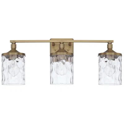 Capital Lighting Capital Colton 24" Wide Aged Brass 3-light Bath Vanity Light