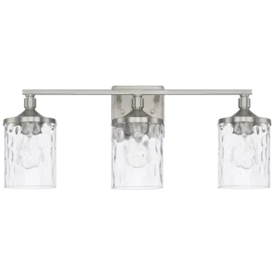 Capital Lighting Capital Colton 24" Wide Brushed Nickel 3-light Vanity Bath Light