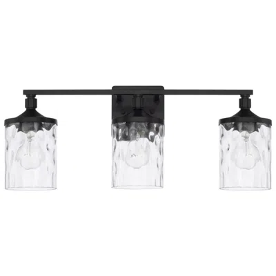 Capital Lighting Capital Colton 24" Wide Matte Black 3-light Vanity Bath Light