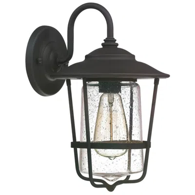 Capital Lighting Capital Creekside 13 1/4" High Black Outdoor Wall Light