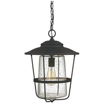 Capital Lighting Capital Creekside 17 1/2"h Black Outdoor Hanging Light