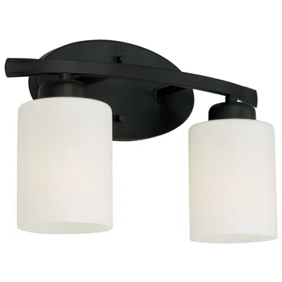 Capital Lighting Capital Dixon 9" High Matte Black 2-light Wall Sconce