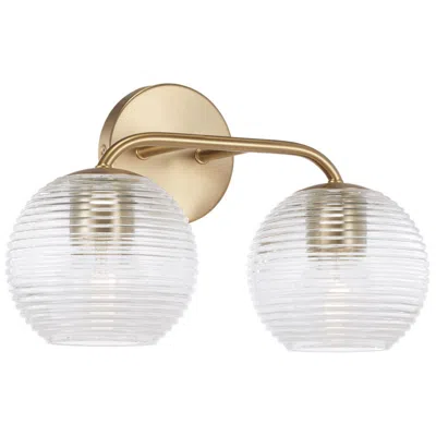 Capital Lighting Capital Dolan 9 1/2" High Matte Brass 2-light Wall Sconce
