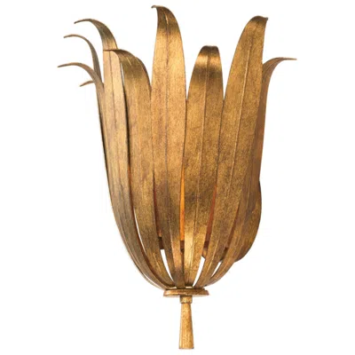 Capital Lighting Capital Eden 13 3/4" High Antique Gold Wall Sconce