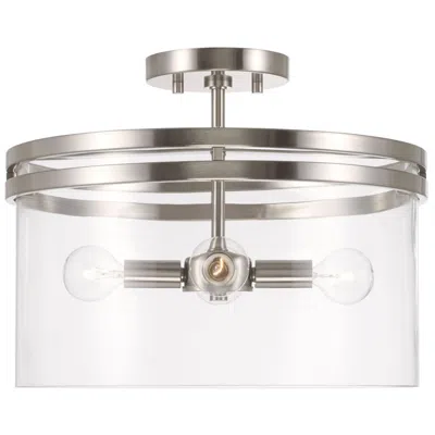 Capital Lighting Capital Fuller 14 1/2" Wide Brushed Nickel Ceiling Light
