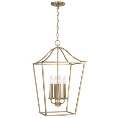 Capital Lighting Capital Grady 15 3/4" Wide Matte Brass 4-light Foyer Pendant