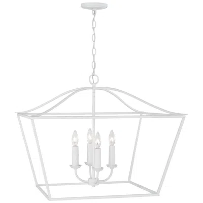 Capital Lighting Capital Grady 27 1/2" Wide Textured White 4-light Pendant