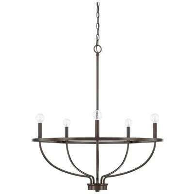 Capital Lighting Capital Greyson 29" Wide Bronze 5-light Chandelier