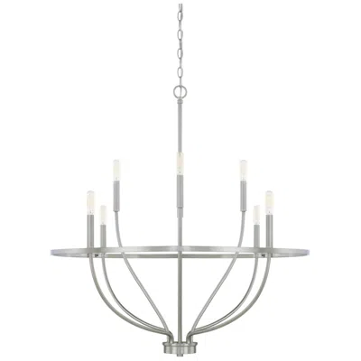 Capital Lighting Capital Greyson 34" Wide Brushed Nickel 8-light Chandelier