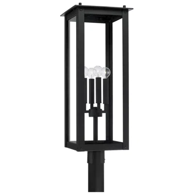 Capital Lighting Capital Hunt 29" High Black 4-light Outdoor Post Lantern