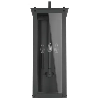 Capital Lighting Capital Hunt 29"h Black 4-light Outdoor Lantern Wall Light