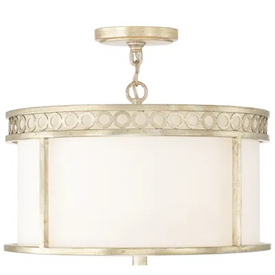 Capital Lighting Capital Isabella 15 1/4" Wide Winter Gold Drum Ceiling Light