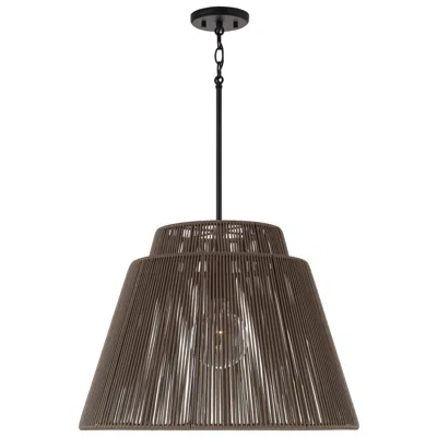 Capital Lighting Capital Jasper 23" Wide Umber And Black Pendant Light