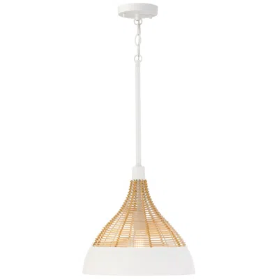 Capital Lighting Capital Kali 14" Wide Matte White Pendant Light