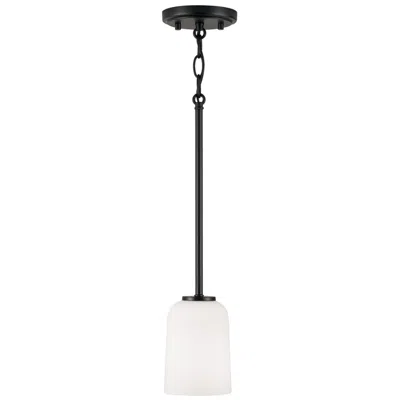 Capital Lighting Capital Lawson 5" Wide Matte Black Mini Pendant