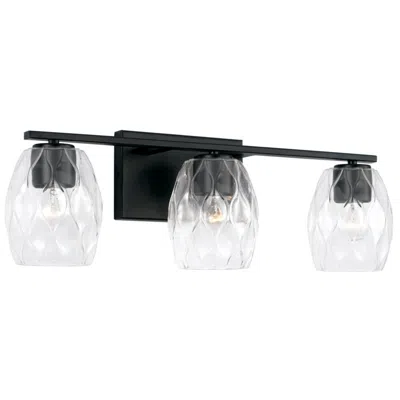 Capital Lighting Capital Lucas 24" Wide Matte Black 3-light Bath Light