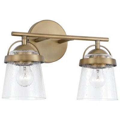 Capital Lighting Capital Madison 9 1/2" High Aged Brass 2-light Wall Sconce