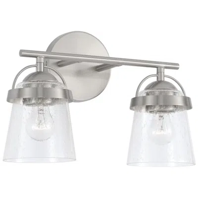Capital Lighting Capital Madison 9 1/2"h Brushed Nickel 2-light Wall Sconce
