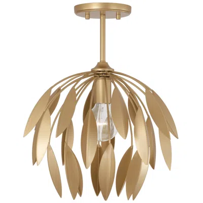 Capital Lighting Capital Margeaux 14" Wide Buffed Gold Pendant
